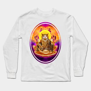 Buddha Kitty Long Sleeve T-Shirt